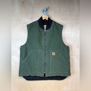 Vintage Carhartt Arctic Vest Quilt Lined V02 CYP Spruce Green